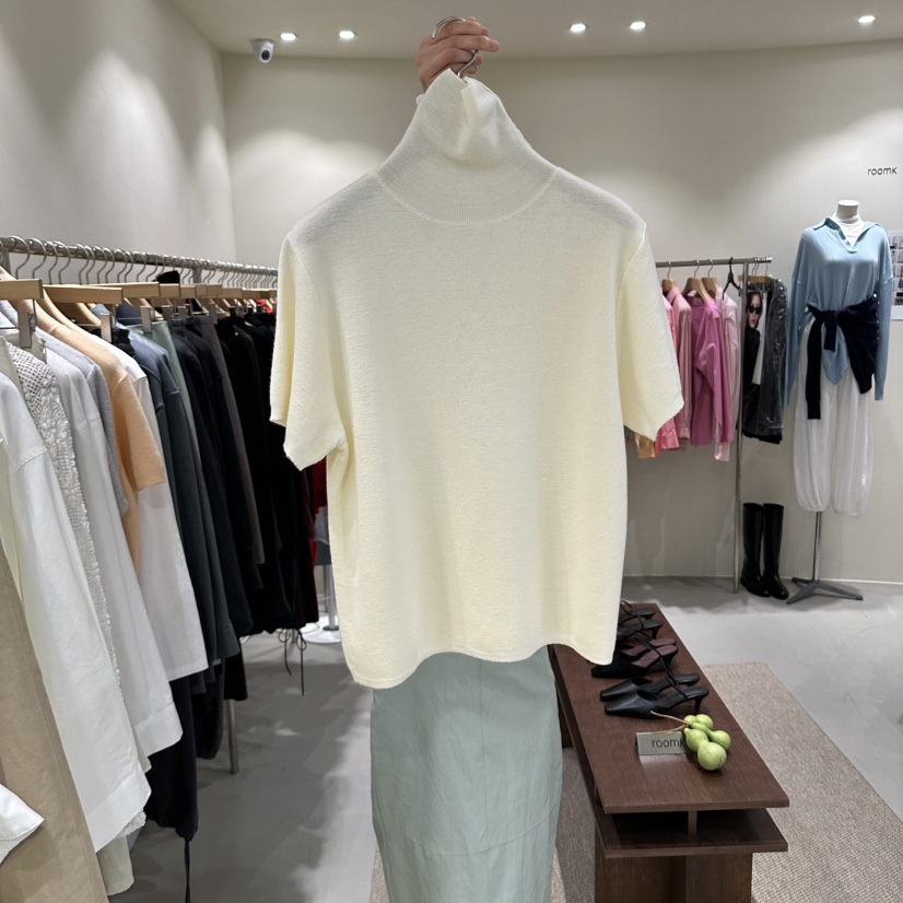 ROOM K-P東大門代購女士新款真品熱賣時尚人氣針織衫高領ROOM K-P針織衫圖色1