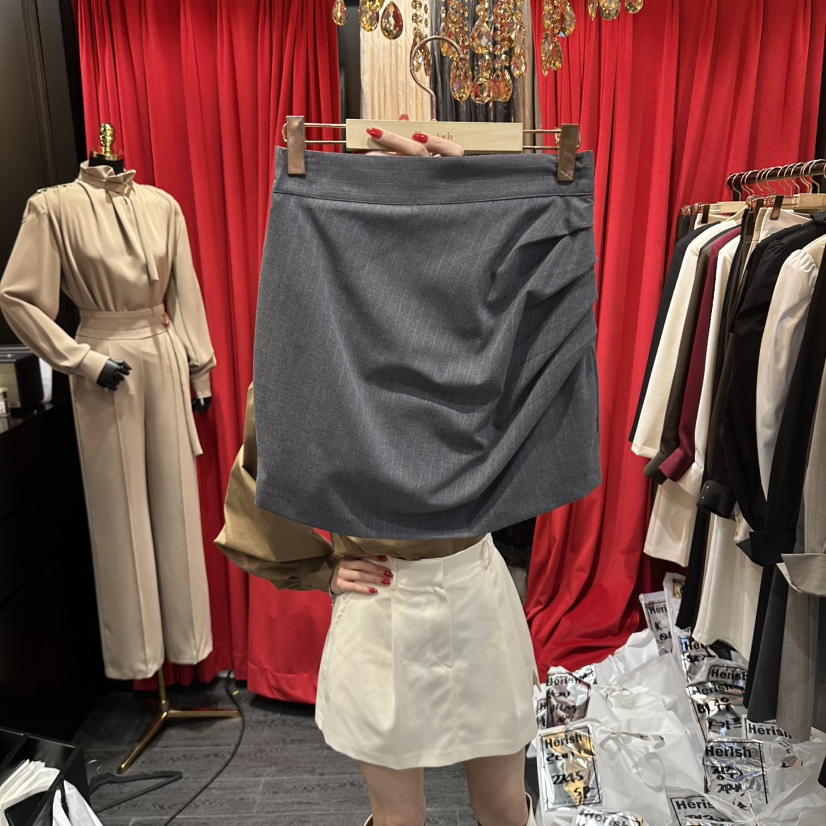 HERISH-HAUTE東大門直郵女士新品推薦真品人氣時尚裙褲褶皺Herish-Haute裙褲圖色2