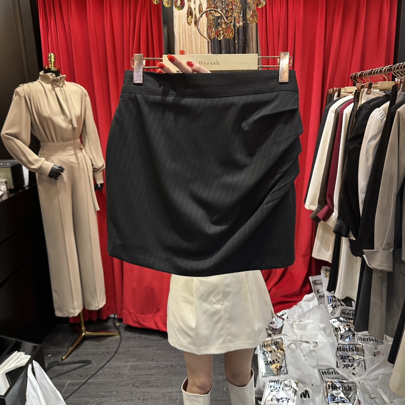 HERISH-HAUTE東大門直郵女士新品推薦真品人氣時尚裙褲褶皺Herish-Haute裙褲圖色3