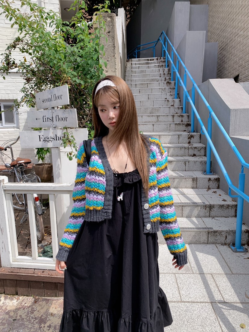 MAISONDEGLORY韓國代購女裝新品時尚熱賣推薦休閑針織衫開衫MAISONDEGLORY針織衫