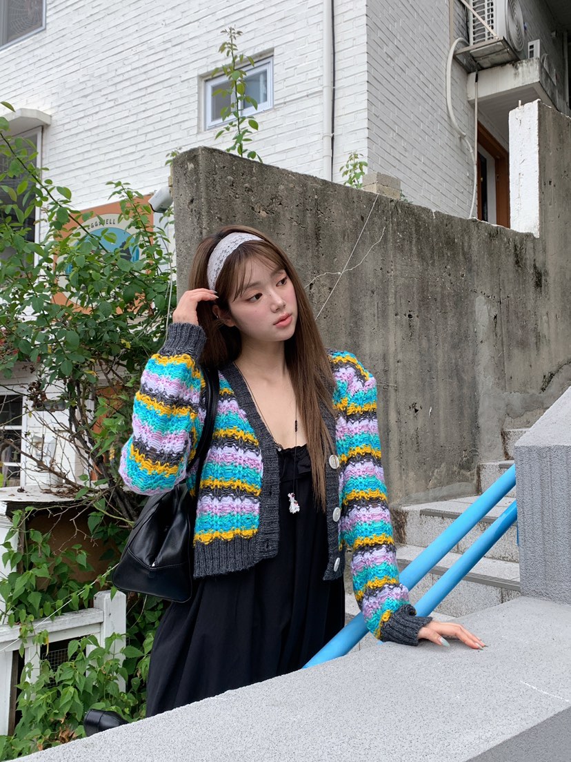 MAISONDEGLORY韓國代購女裝新品時尚熱賣推薦休閑針織衫開衫MAISONDEGLORY針織衫