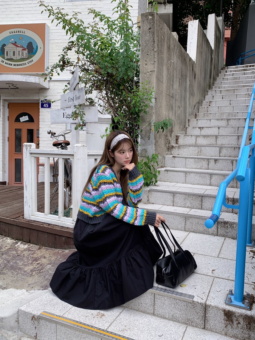 MAISONDEGLORY韓國代購女裝新品時尚熱賣推薦休閑針織衫開衫MAISONDEGLORY針織衫