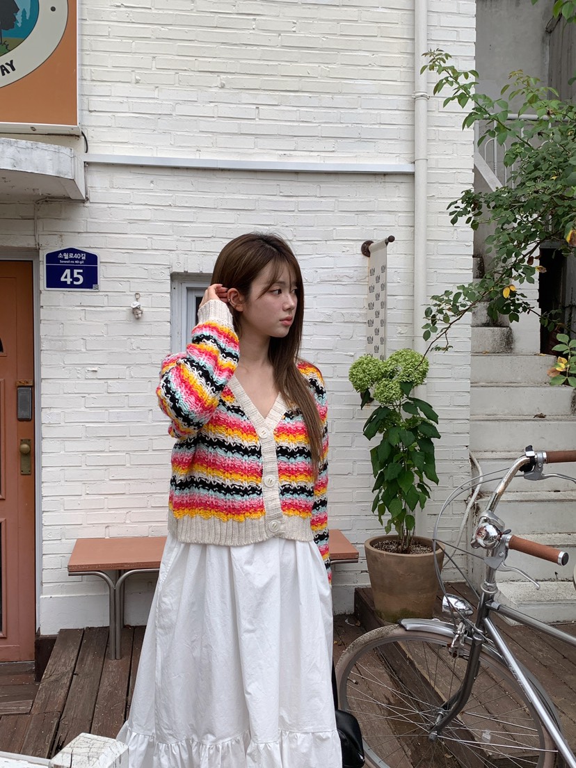 MAISONDEGLORY韓國代購女裝新品時尚熱賣推薦休閑針織衫開衫MAISONDEGLORY針織衫