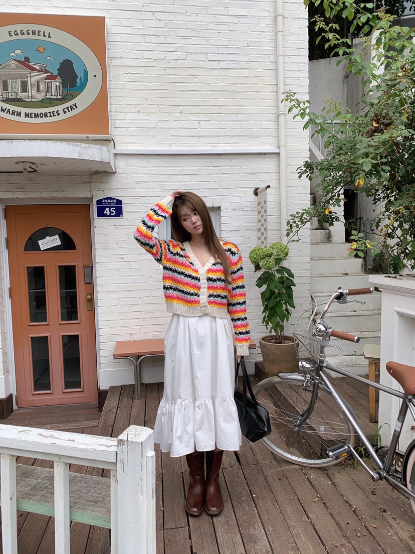 MAISONDEGLORY韓國代購女裝新品時尚熱賣推薦休閑針織衫開衫MAISONDEGLORY針織衫