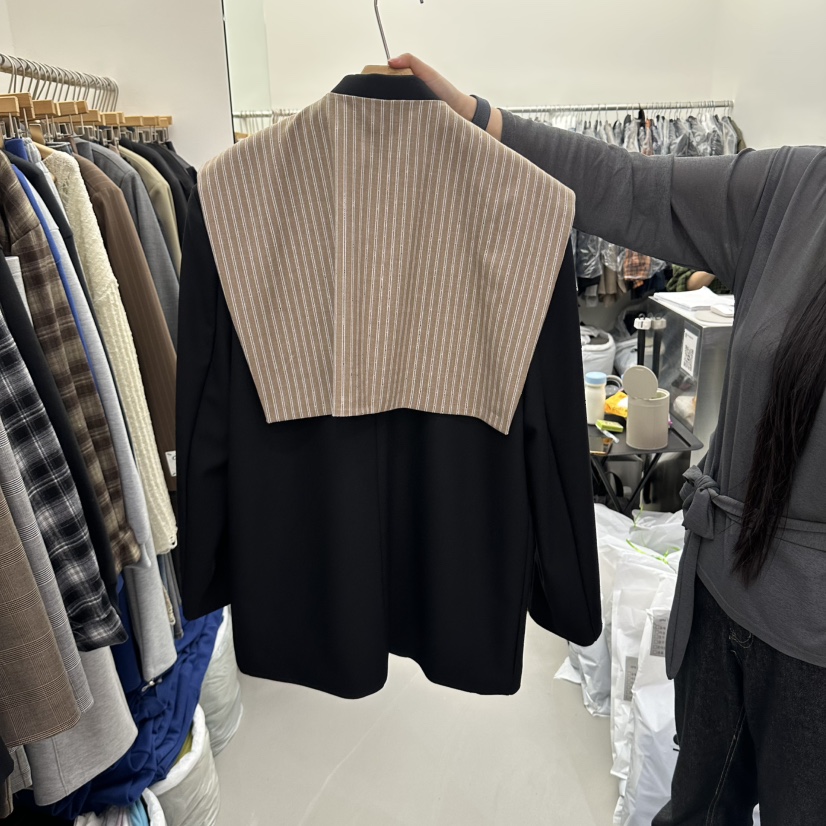 MIX韓國代購女裝新款真品熱賣休閑人氣時尚西裝西服披肩絨MIX西裝/西服