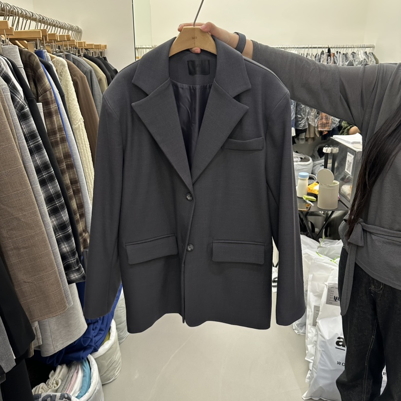 MIX韓國代購女裝新款真品熱賣休閑人氣時尚西裝西服披肩絨MIX西裝/西服圖色2