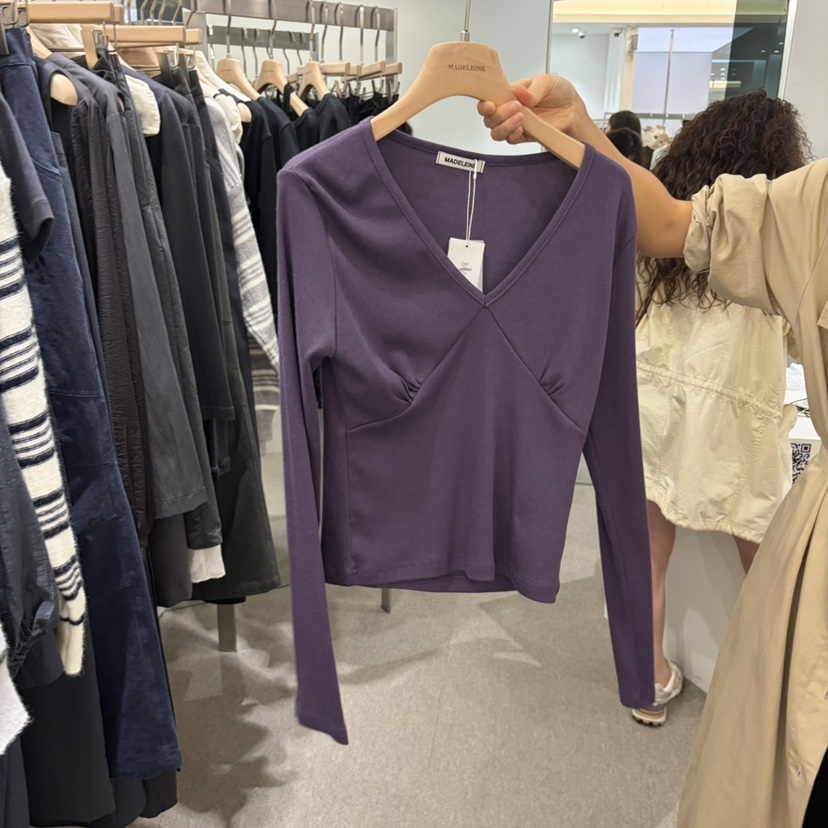 MADELEINE韓國直郵女士新款時尚熱賣推薦休閑人氣長袖T恤MADELEINE長袖T恤圖色4