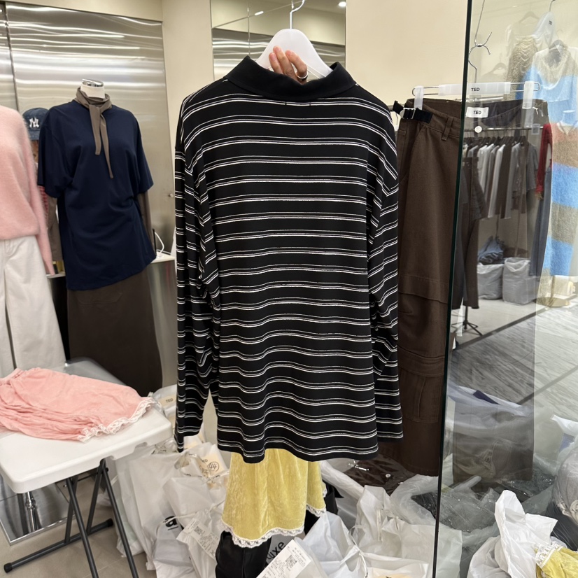 TED韓國代購女士新品時尚真品熱賣休閑推薦人氣長袖T恤TED長袖T恤
