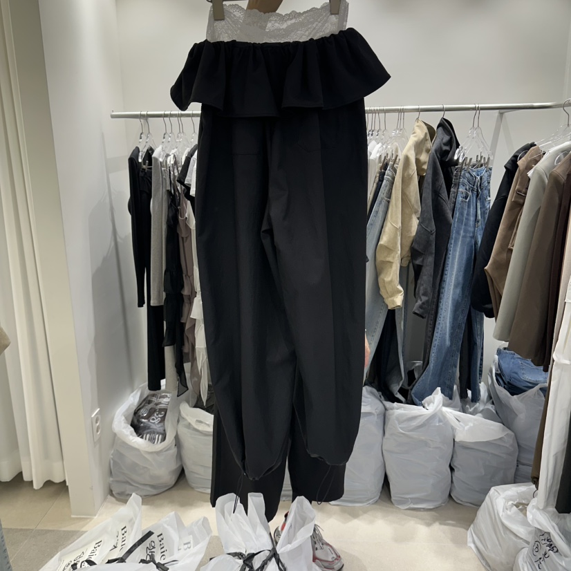BAIE.38東大門代購女士新品推薦時尚人氣真品休閑褲褶邊BAIE.38休閑褲