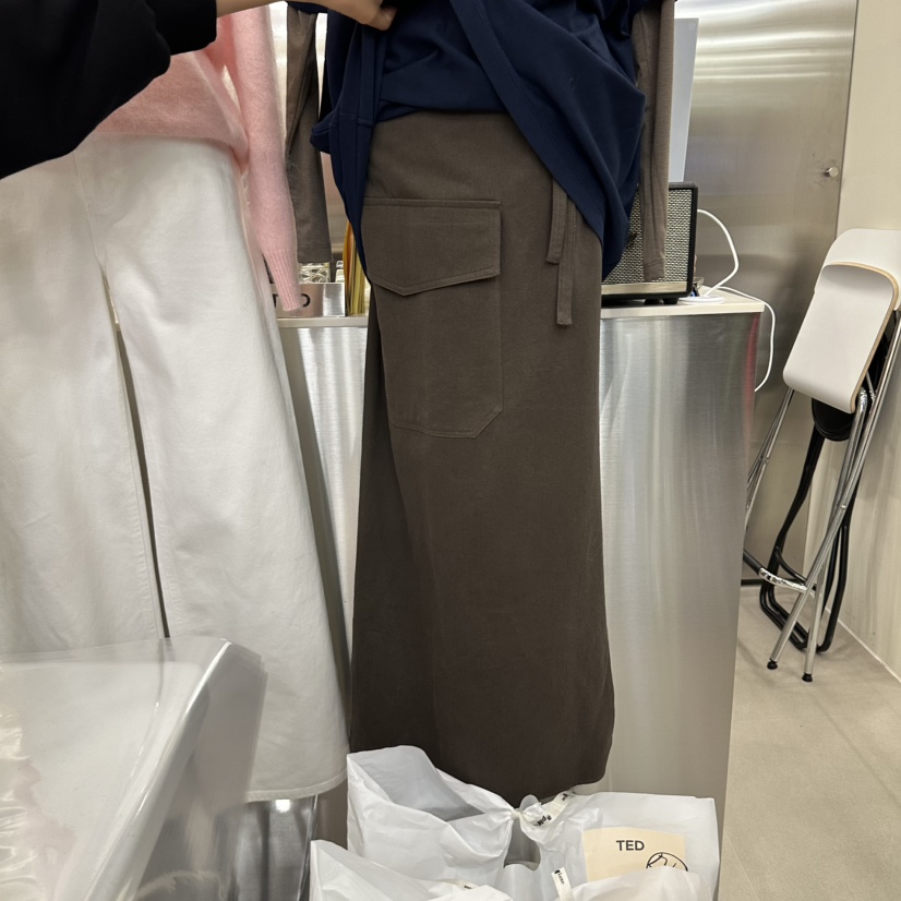 TED東大門直郵女裝新款熱賣休閑推薦人氣真品長裙裹身裙口袋TED長裙圖色2