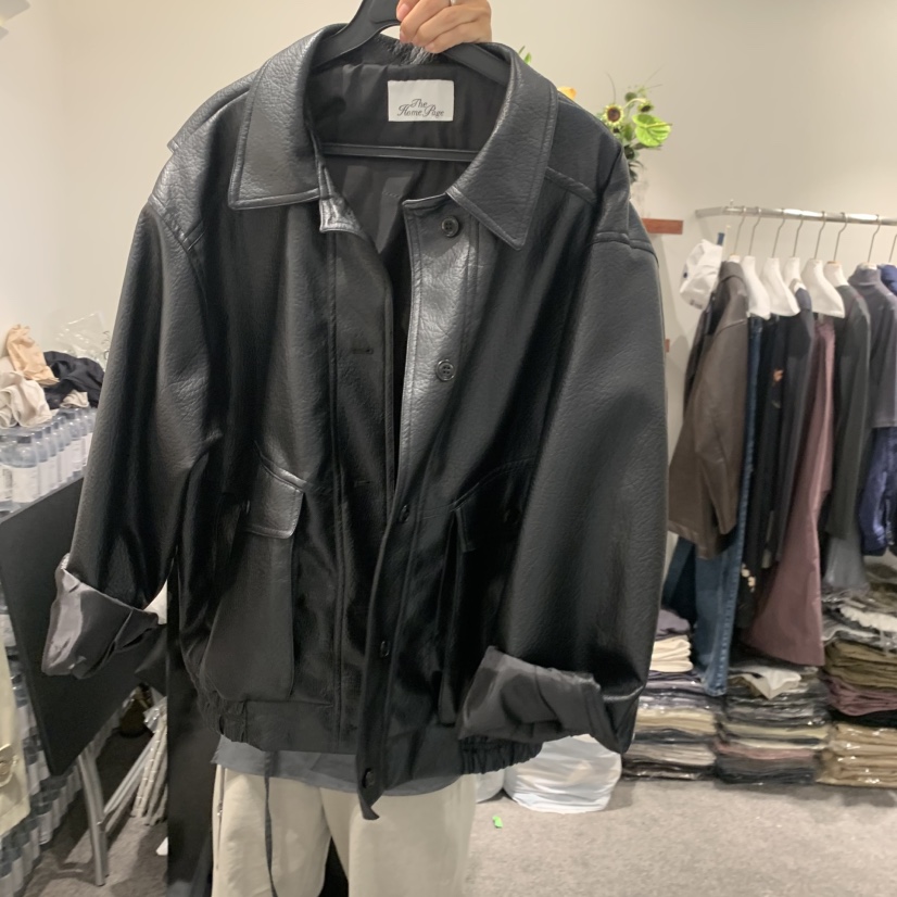 THE HOME PAGE東大門代購女裝新品真品休閑熱賣時尚皮衣THE HOME PAGE皮衣圖色2