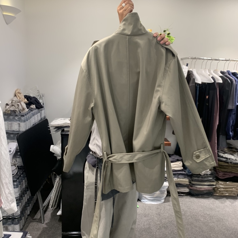 THE HOME PAGE韓國直郵女裝新品熱賣時尚休閑夾克含腰帶THE HOME PAGE夾克