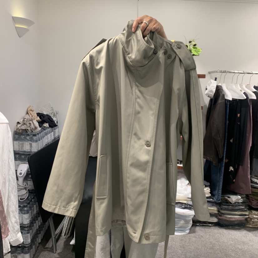 THE HOME PAGE韓國直郵女裝新品熱賣時尚休閑夾克含腰帶THE HOME PAGE夾克圖色1