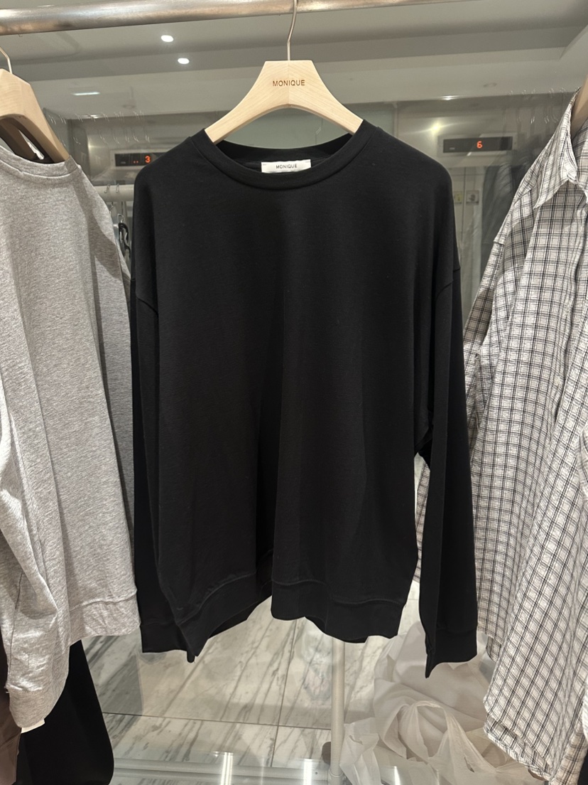 MONIQUE東大門實拍女裝新品真品時尚人氣推薦休閑長袖T恤MONIQUE長袖T恤圖色5黑