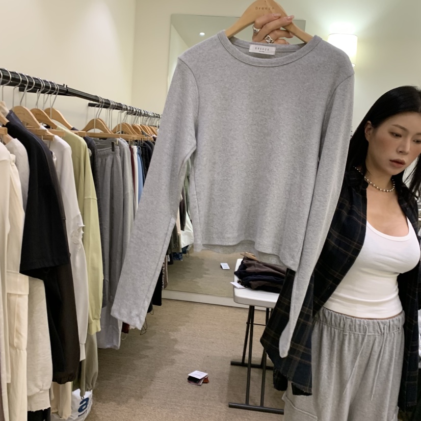 BREEZE東大門代購女士新款休閑人氣時尚推薦真品熱賣長袖T恤BREEZE長袖T恤圖色2