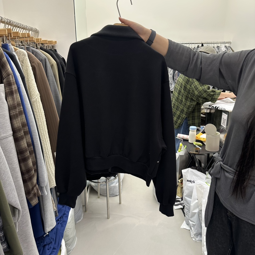 MIX韓國直郵女裝新款推薦熱賣休閑人氣時尚真品衛衣拉鏈MIX衛衣