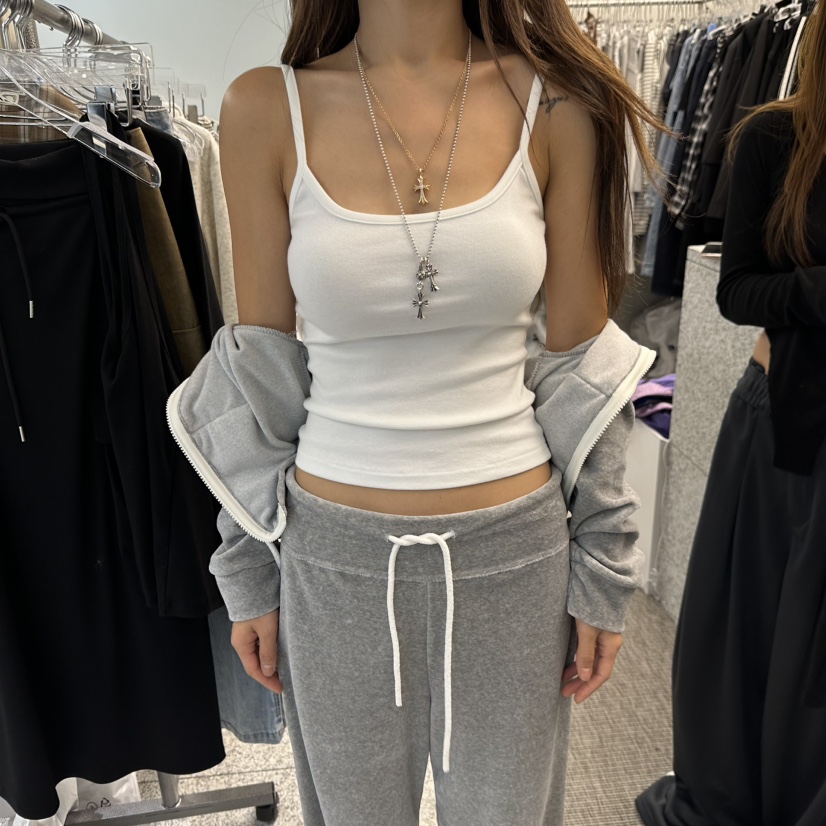 VIRKIN韓國代購女裝新品熱賣推薦真品人氣時尚休閑吊帶背心VIRKIN吊帶/背心圖色1