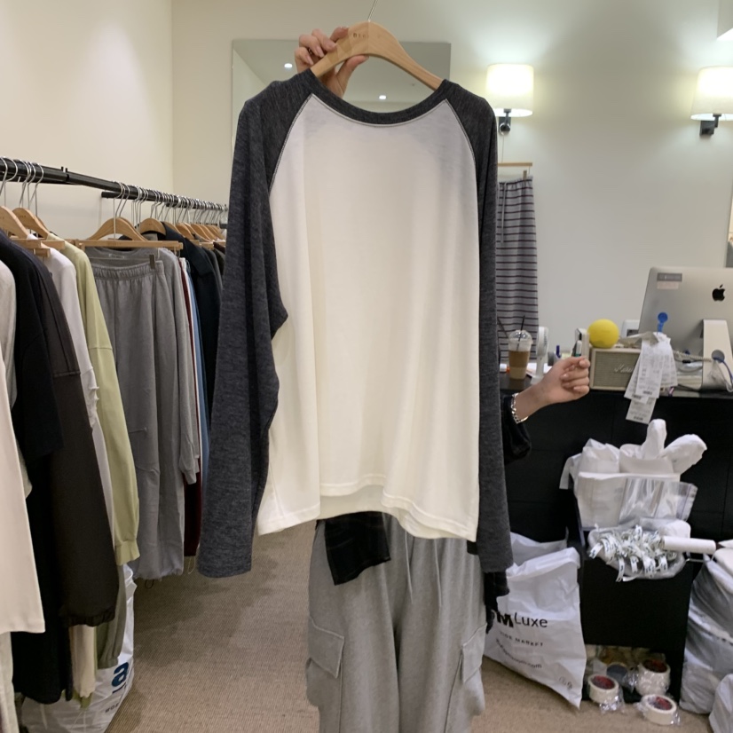 BREEZE東大門直郵女裝新品熱賣推薦真品人氣時尚休閑長袖T恤BREEZE長袖T恤圖色1墨