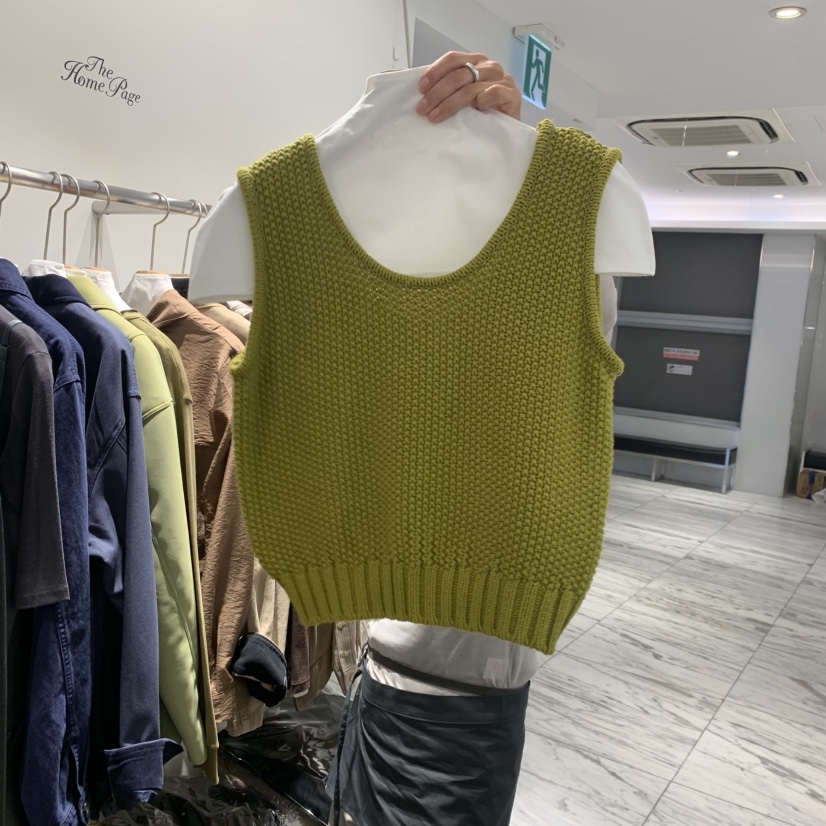 THE HOME PAGE東大門代購女士新品真品時尚休閑吊帶背心THE HOME PAGE吊帶/背心圖色1