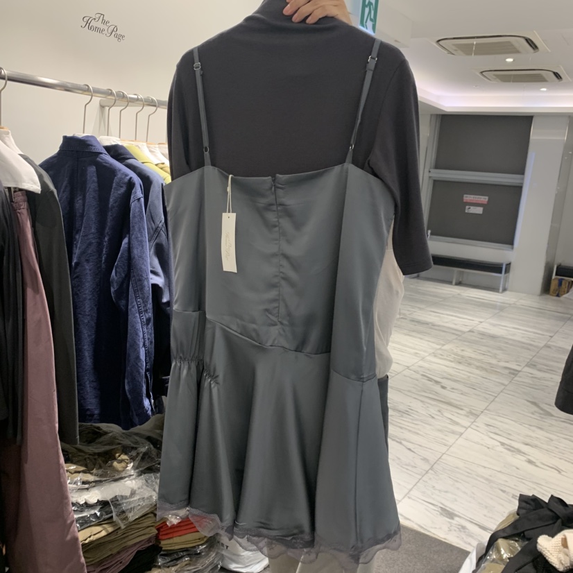 THE HOME PAGE韓國代購女士新品熱賣連衣裙不含內搭蕾絲THE HOME PAGE連衣裙
