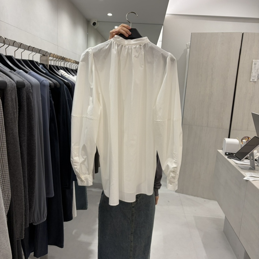 ETTER東大門代購女士新品真品熱賣人氣襯衫蕾絲衫蓬松褶皺ETTER襯衫/蕾絲衫