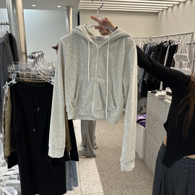 VIRKIN東大門代購女裝新品休閑真品時尚熱賣推薦衛衣連帽衫VIRKIN衛衣圖色2