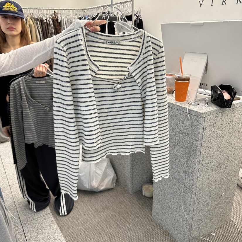 VIRKIN東大門直郵女士新品休閑人氣真品時尚熱賣套裝套裝VIRKIN套裝圖色1