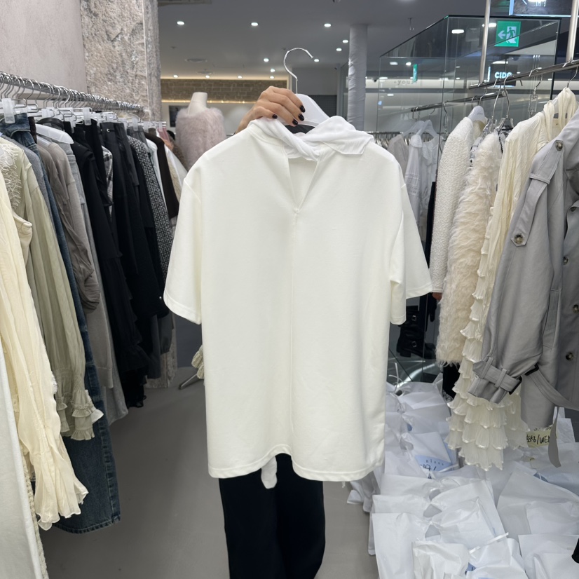 GLASS東大門代購女裝新品人氣推薦休閑熱賣真品時尚T恤圍巾GLASST恤
