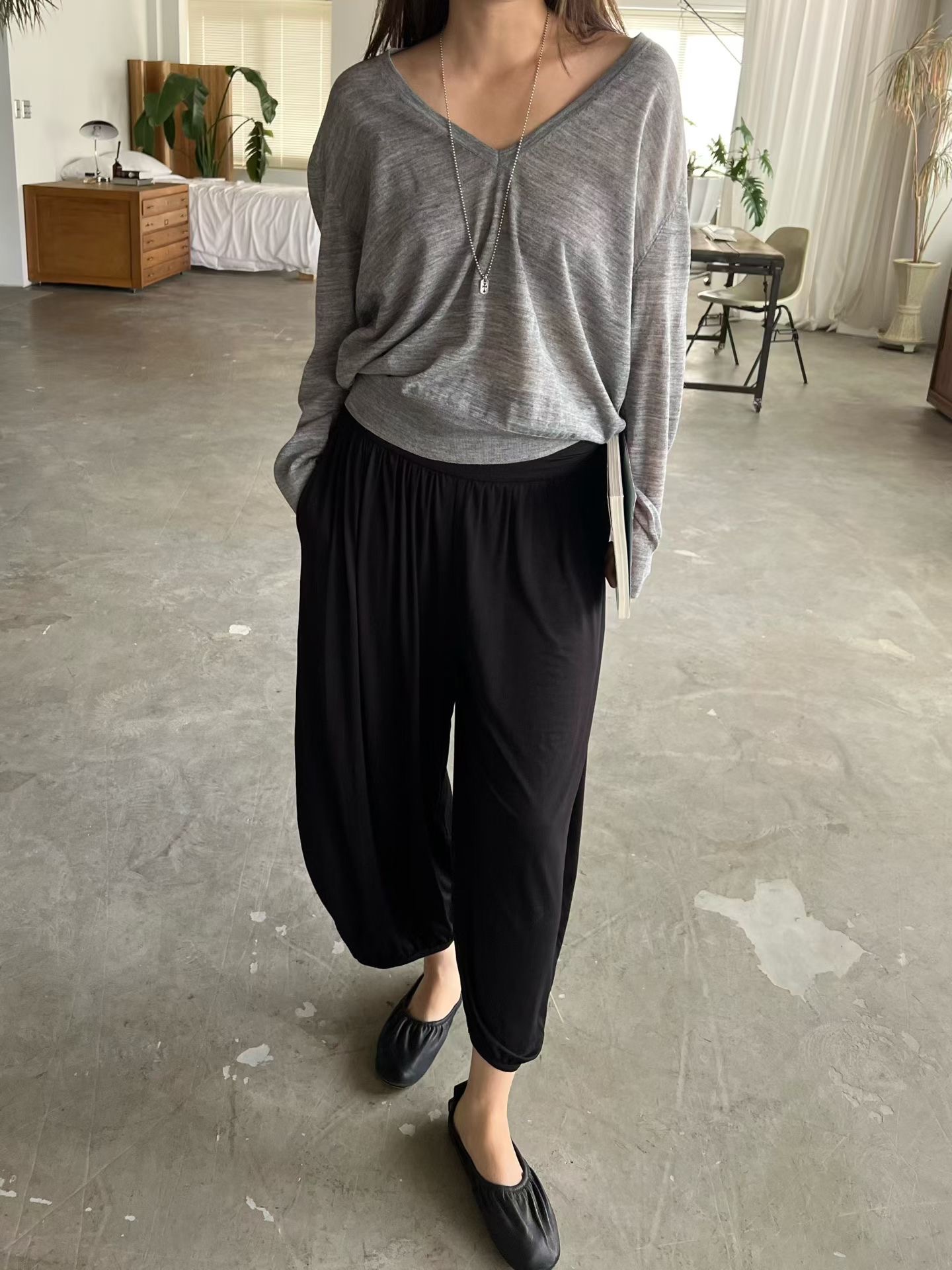 ALOHA-OT韓國直郵女裝新款熱賣推薦真品人氣休閑時尚休閑褲ALOHA-OT休閑褲圖色1