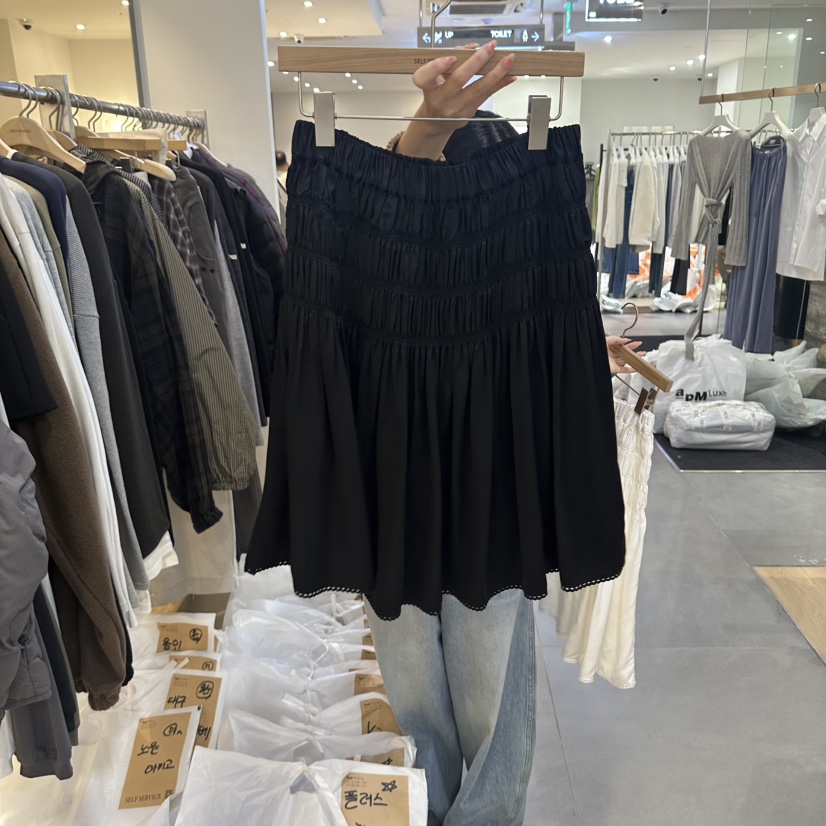 SELF SERVICE/MASOF韓國直郵女士新款時尚半身裙中短裙緞SELF SERVICE/MASOF半身裙/中短裙圖色2