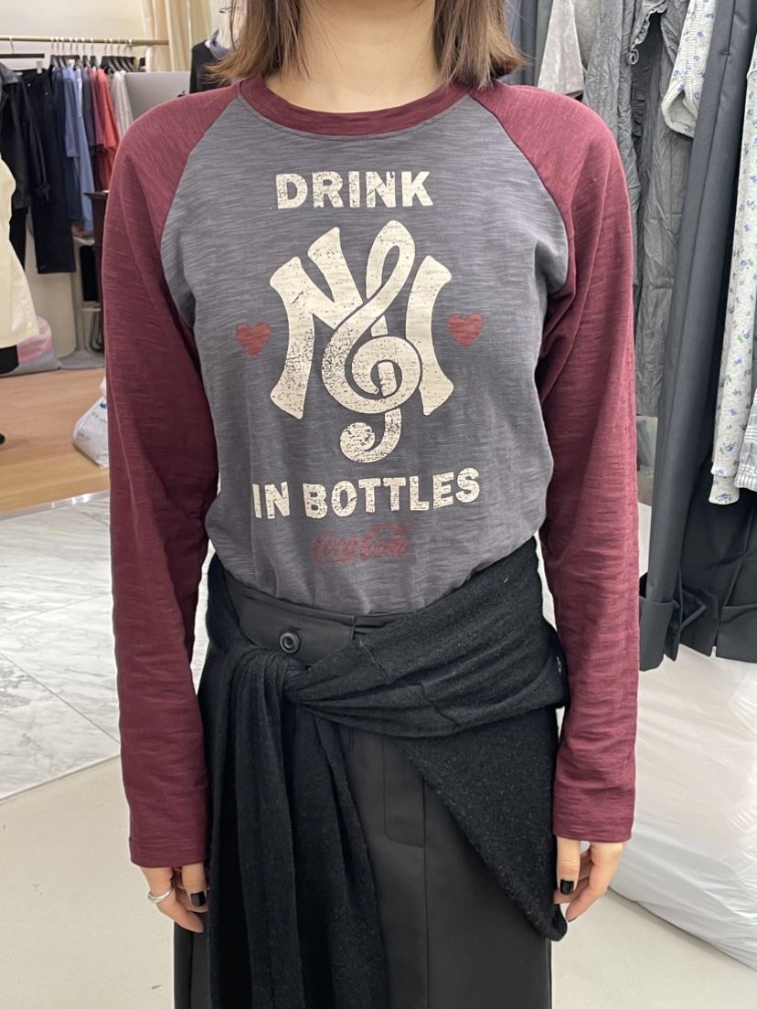 SOLD OUT韓國代購女士新品人氣熱賣真品時尚長袖T恤插肩袖SOLD OUT長袖T恤圖色3