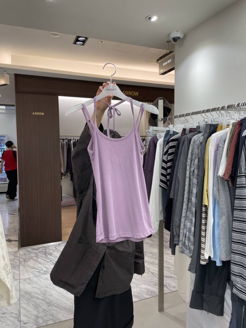 SOLD OUT東大門直郵女裝新品熱賣真品休閑吊帶背心露背無袖SOLD OUT吊帶/背心圖色2