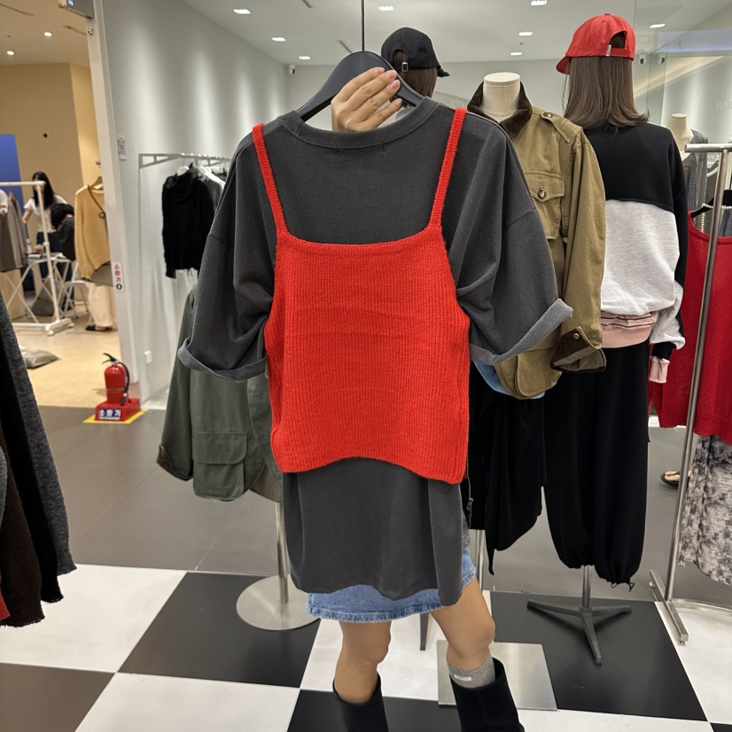 LADYBLACK/THE BLACK東大門代購女士新品人氣真品吊帶背心LADYBLACK/THE BLACK吊帶/背心