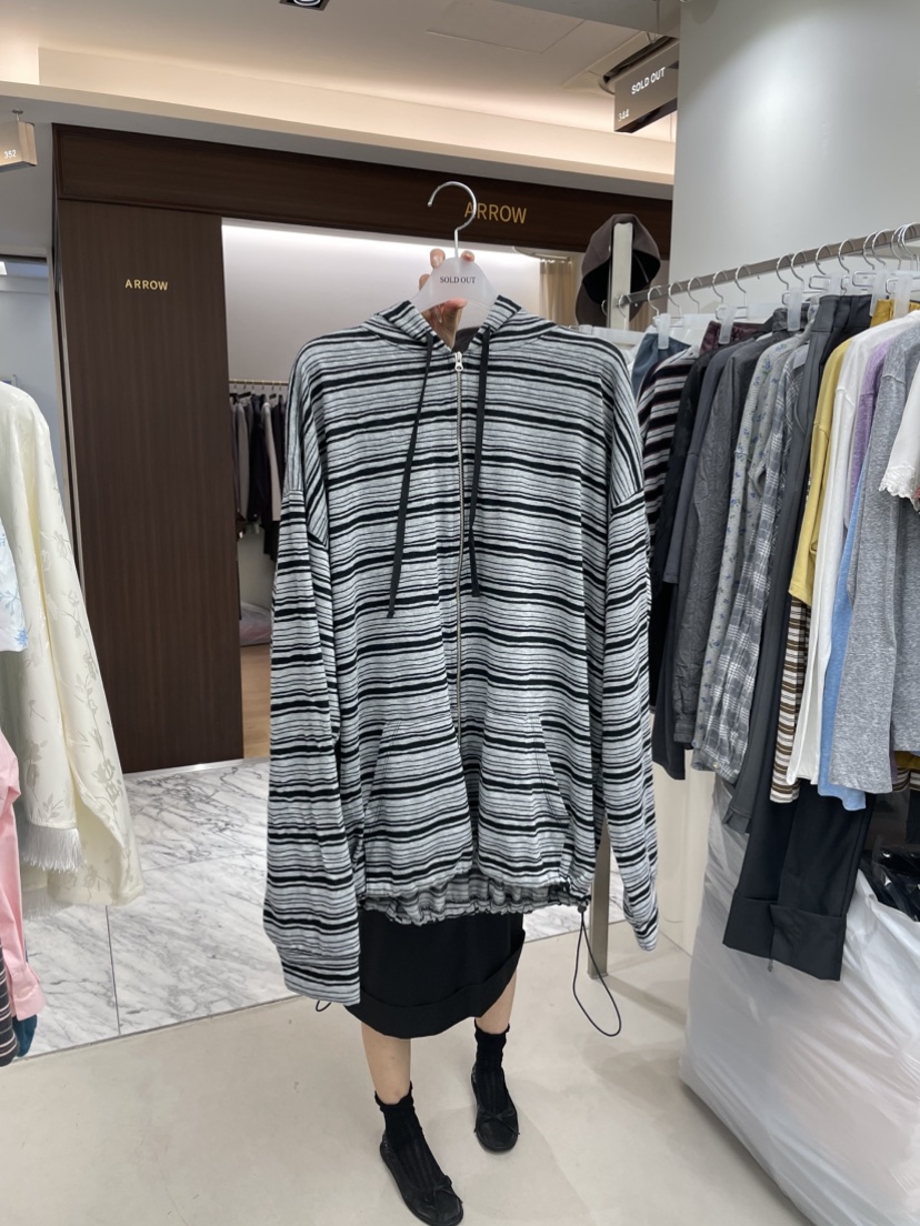 SOLD OUT東大門代購女裝新品時尚休閑熱賣衛衣拉鏈連帽衫SOLD OUT衛衣圖色1