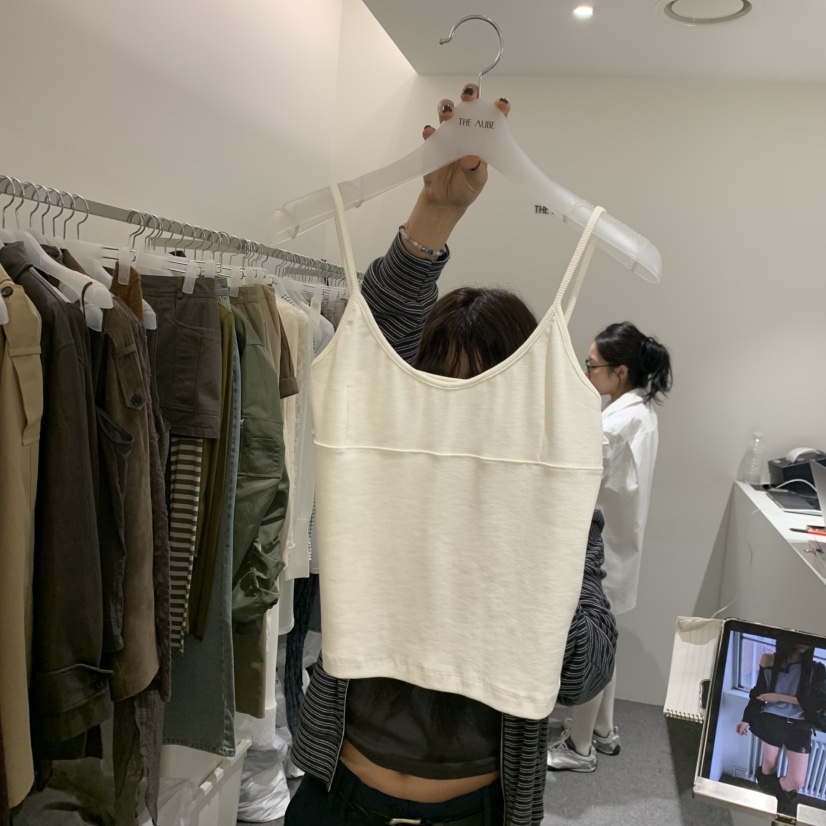AUBE韓國代購女士新品推薦人氣真品時尚休閑熱賣吊帶背心THE AUBE吊帶/背心圖色2