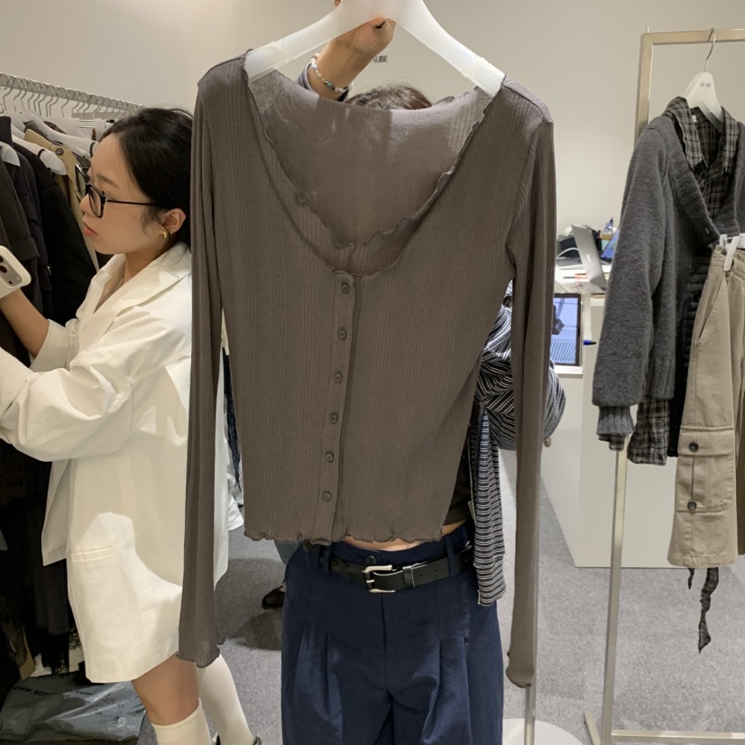 AUBE東大門直郵女裝新款人氣真品熱賣推薦休閑時尚長袖T恤THE AUBE長袖T恤圖色2