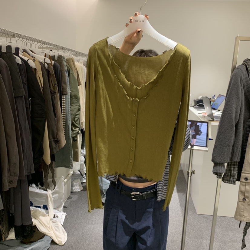 AUBE東大門直郵女裝新款人氣真品熱賣推薦休閑時尚長袖T恤THE AUBE長袖T恤圖色3