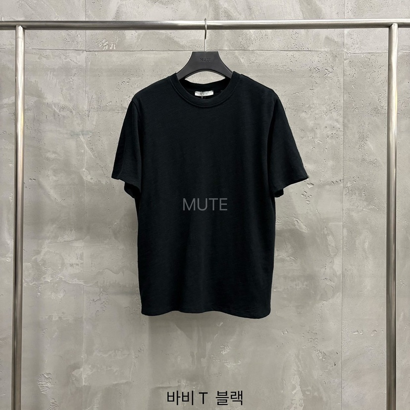MUTE-P韓國直郵女裝新品熱賣時尚真品推薦休閑人氣T恤MUTET恤圖色6黑色