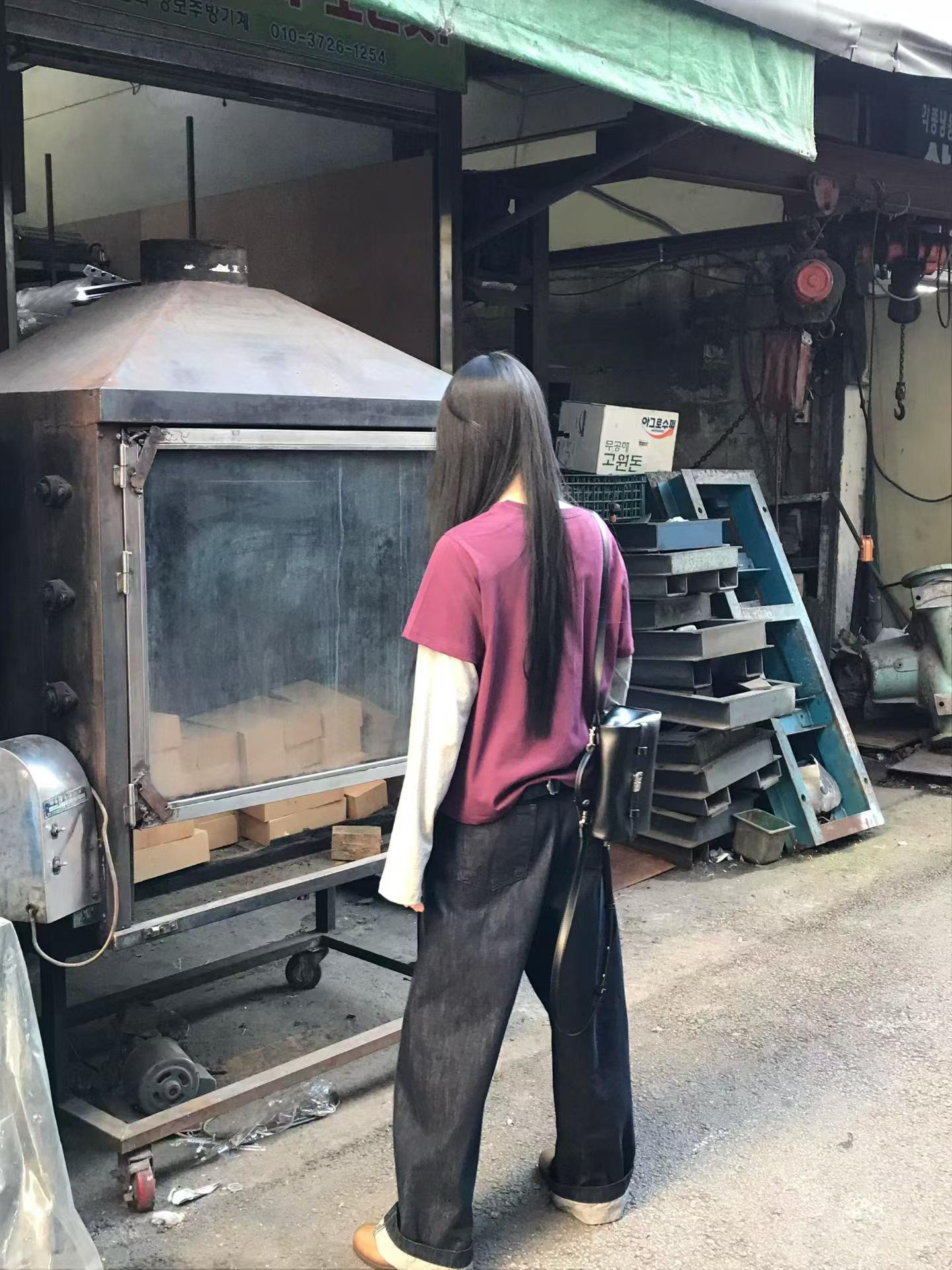 AGO東大門直郵女士新款推薦人氣休閑真品時尚長袖T恤假兩件AGO長袖T恤