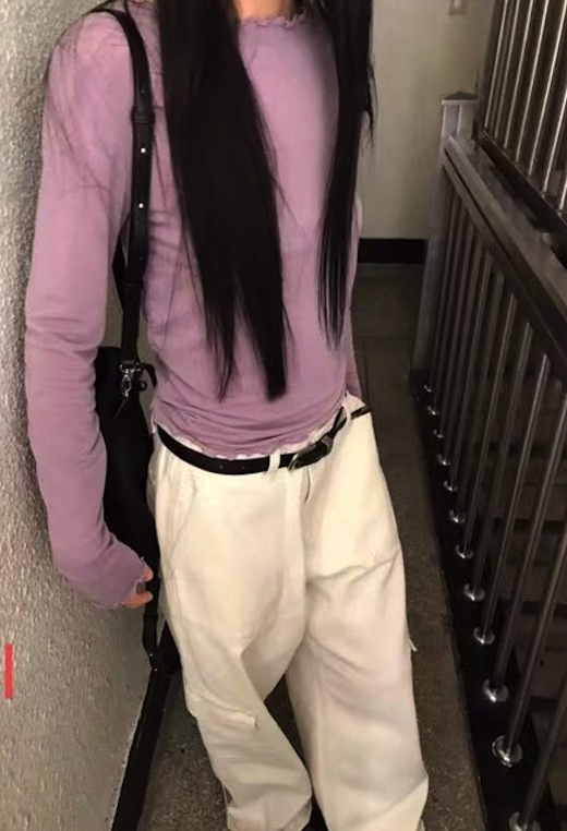AGO東大門直郵女裝新品推薦真品時尚人氣休閑熱賣長袖T恤AGO長袖T恤圖色2