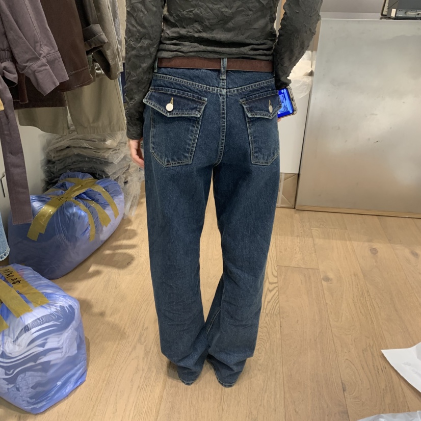 MEET ME韓國代購女士新品真品休閑人氣牛仔褲不含腰帶口袋MEET ME牛仔褲