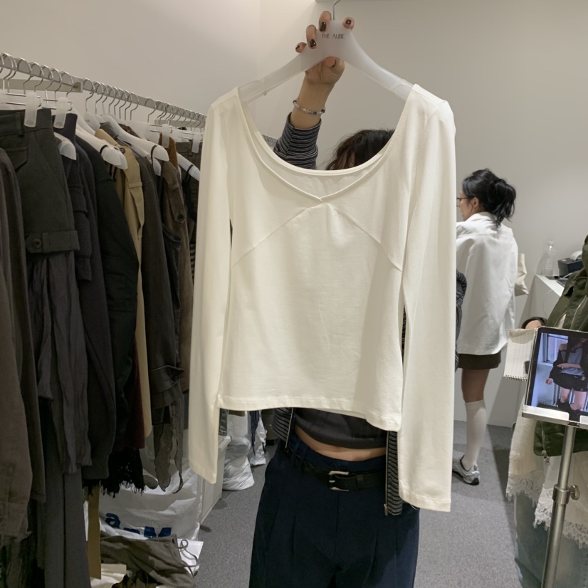 AUBE東大門直郵女裝新款推薦人氣真品休閑時尚熱賣長袖T恤THE AUBE長袖T恤圖色4