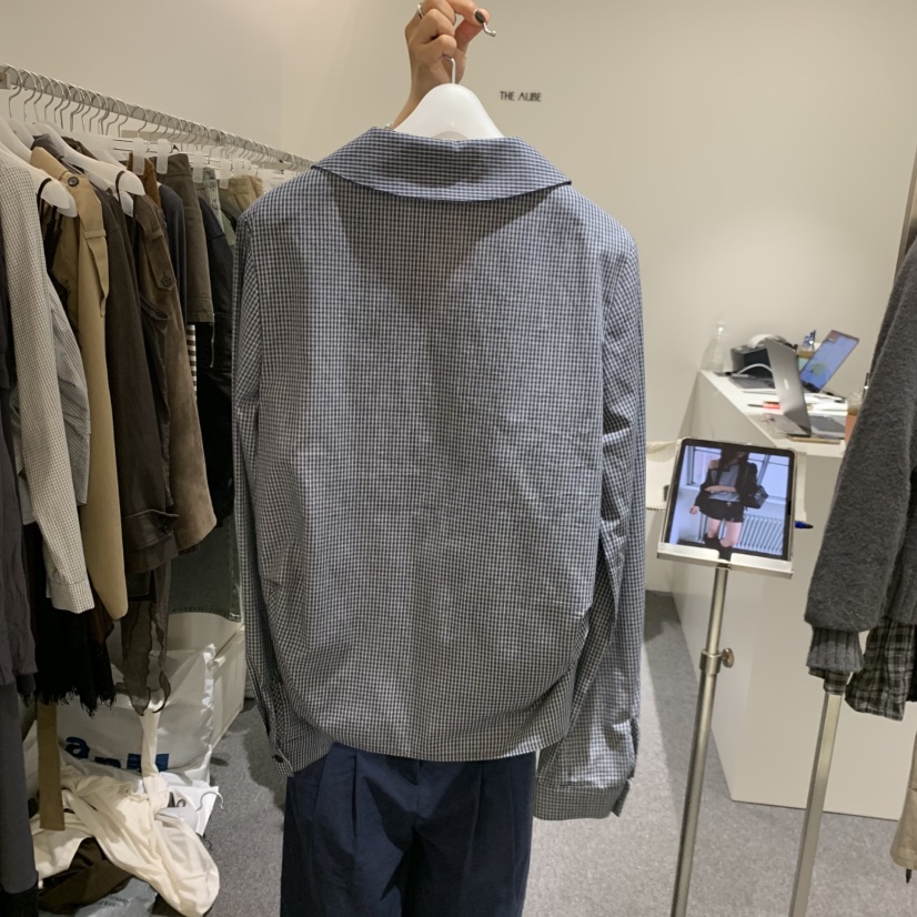 AUBE東大門實拍女裝新品人氣熱賣真品推薦休閑襯衫蕾絲衫THE AUBE襯衫/蕾絲衫