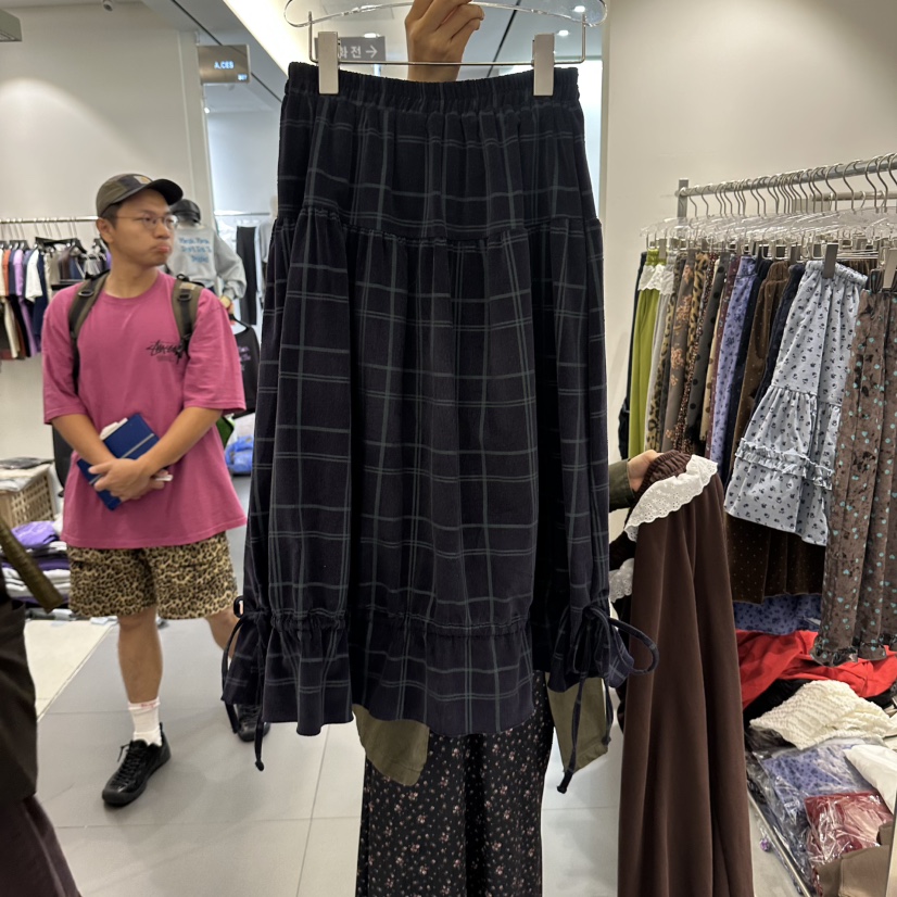 COMBO韓國代購女裝新款真品熱賣休閑推薦時尚半身裙中短裙COM_BO半身裙/中短裙