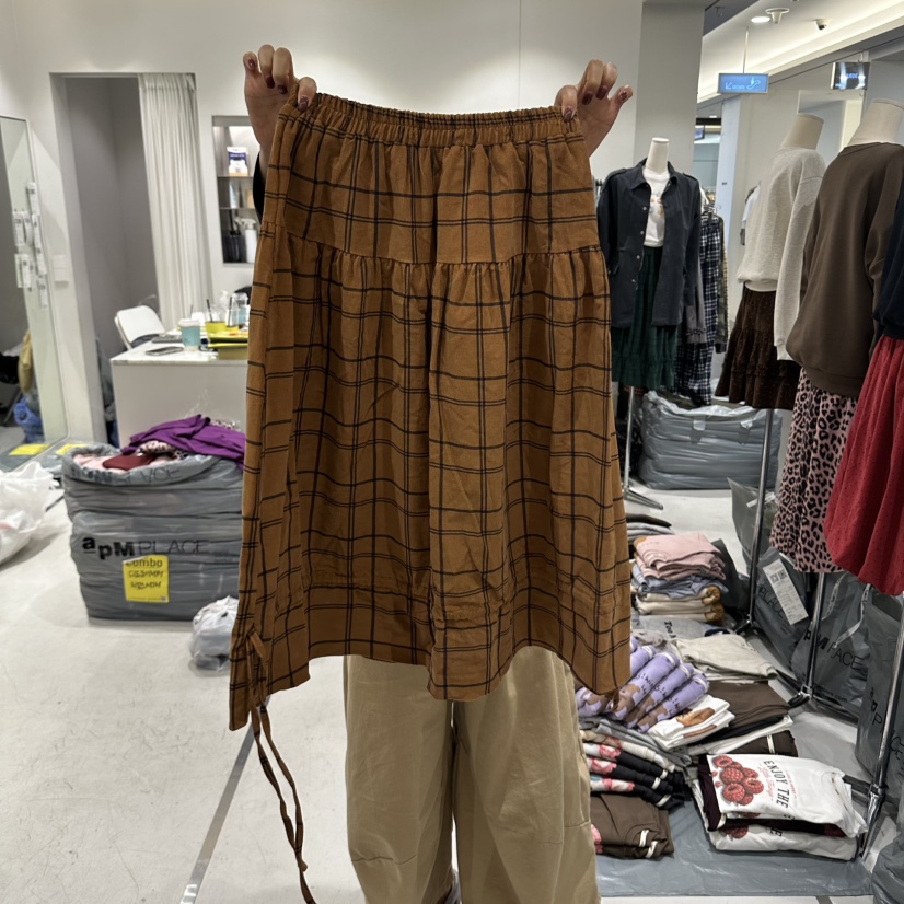 COMBO韓國代購女裝新款真品熱賣休閑推薦時尚半身裙中短裙COM_BO半身裙/中短裙圖色2