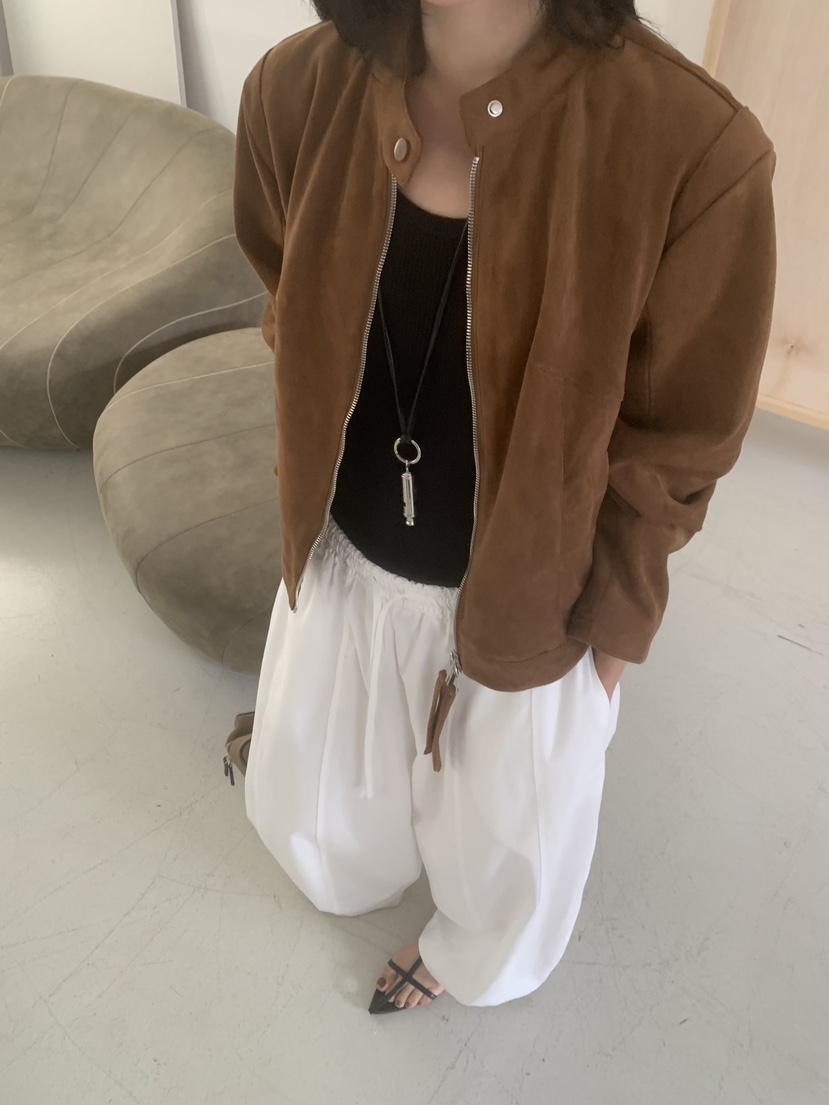 RIVER RAIN東大門實拍女裝新款人氣真品時尚休閑夾克絨面革RIVER RAIN夾克
