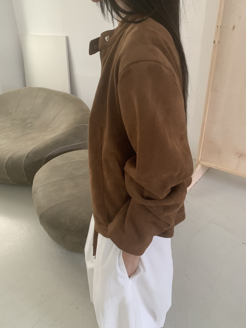 RIVER RAIN東大門實拍女裝新款人氣真品時尚休閑夾克絨面革RIVER RAIN夾克