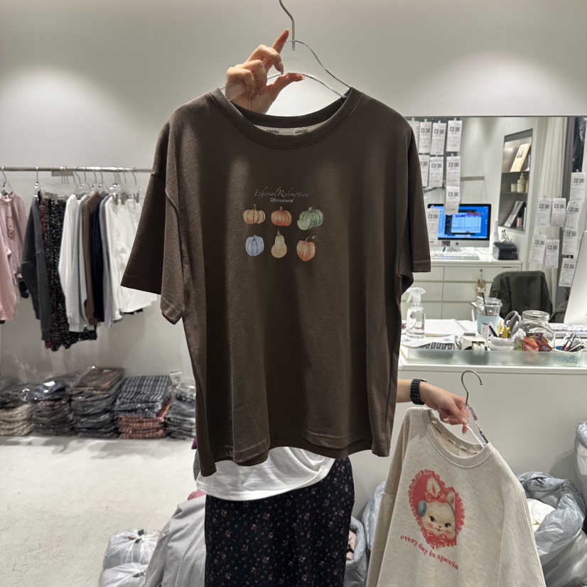 COMBO韓國直郵女裝新品休閑人氣時尚推薦熱賣真品T恤COM_BOT恤圖色1
