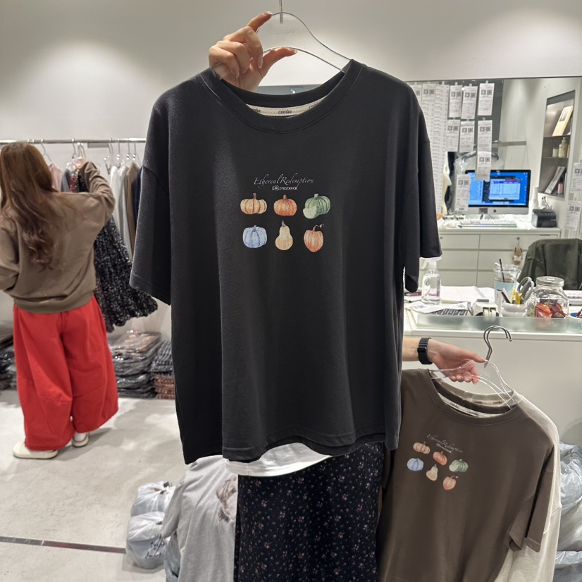 COMBO韓國直郵女裝新品休閑人氣時尚推薦熱賣真品T恤COM_BOT恤圖色2