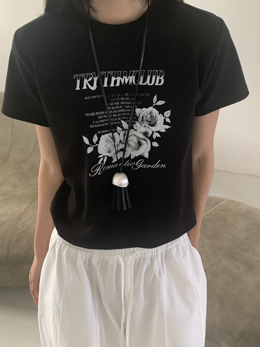 RIVER RAIN韓國直郵女士新款熱賣休閑真品時尚人氣推薦T恤RIVER RAINT恤